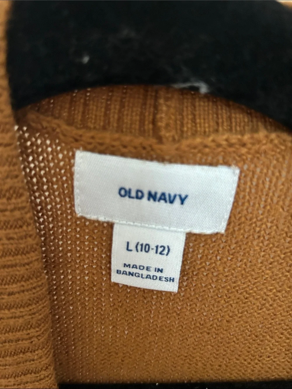 Old Navy Girls Open Front Cardigan in Warm Camel Brown